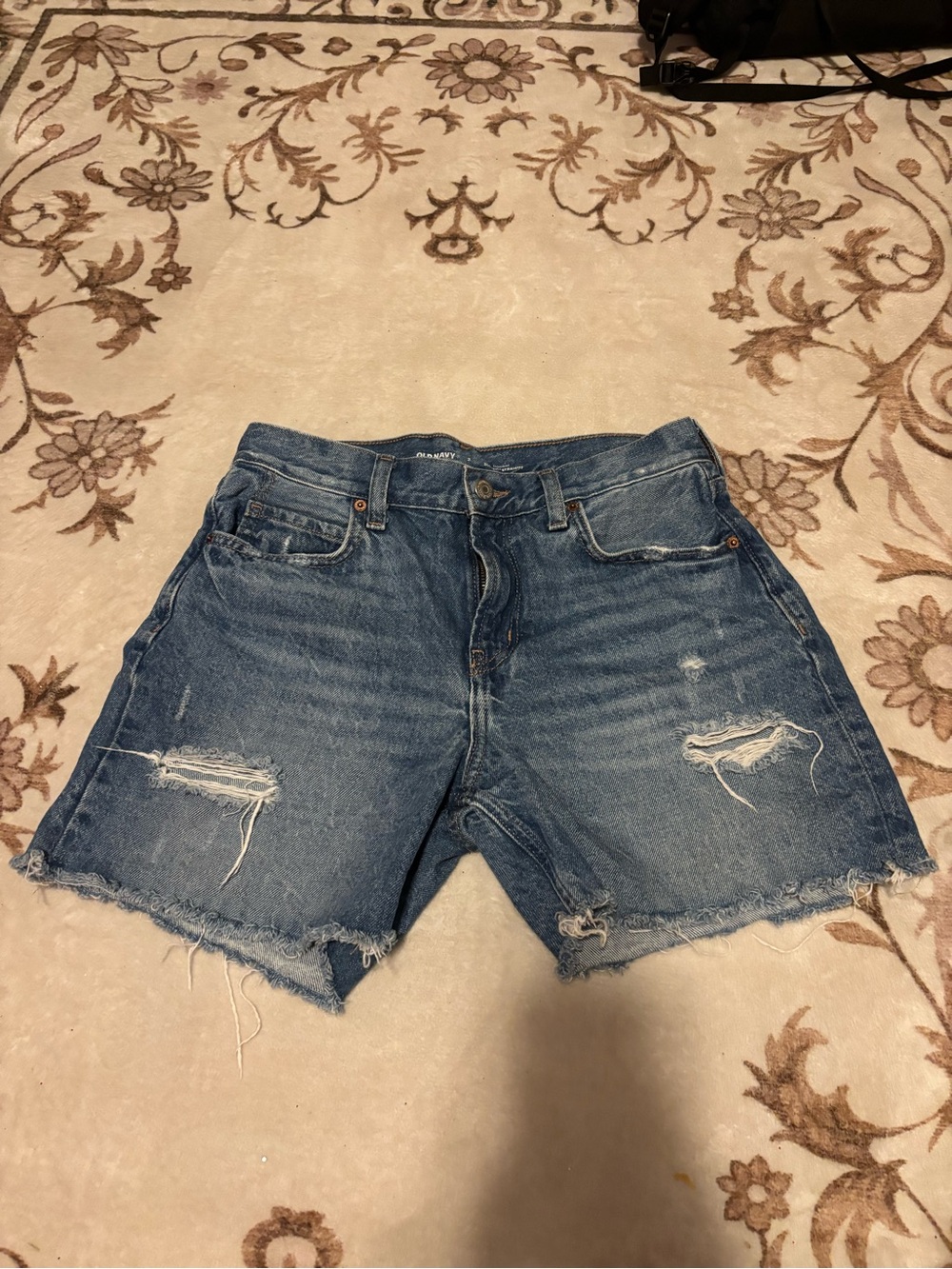 Old Navy Distressed Blue Denim Jean Shorts